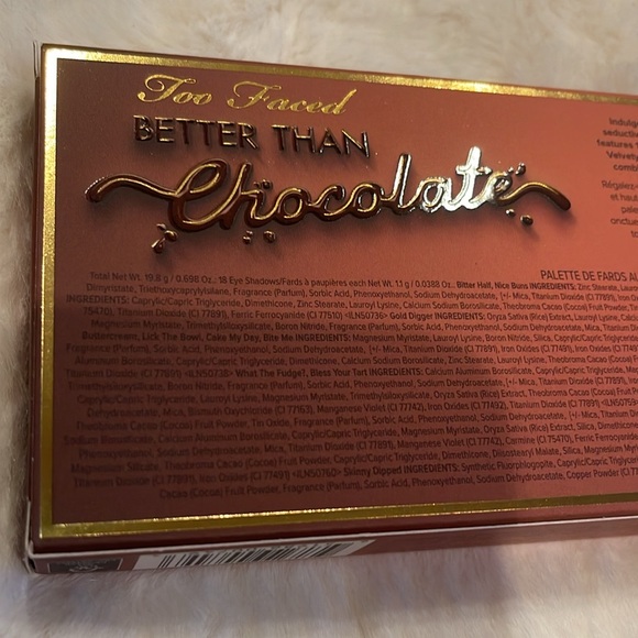 NWT Better Than Chocolate Cocoa-Infused Eye Shadow Palette by Too Faced - Picture 11 of 16